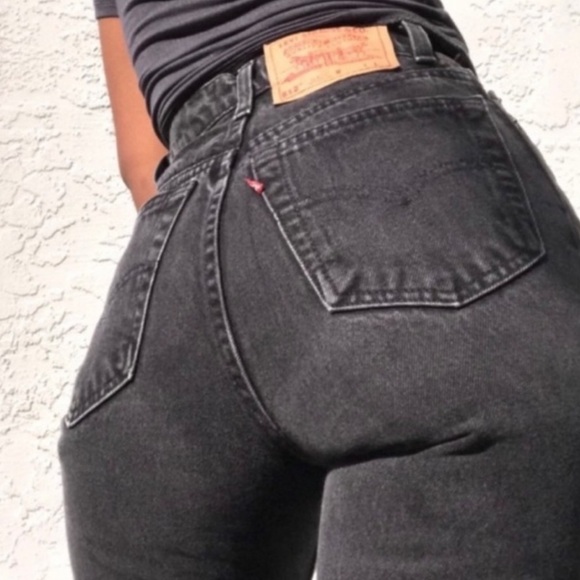 Levi’s Vintage 90s 512 Black Faded Jeans 4/25” - Picture 1 of 11